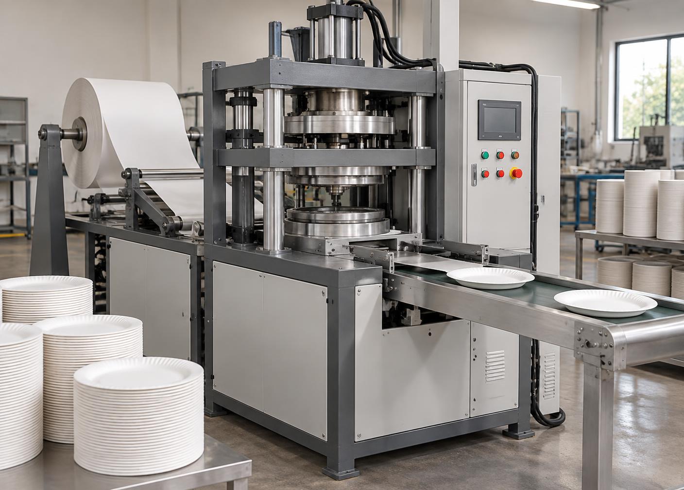 Paper plate manufacturing machine